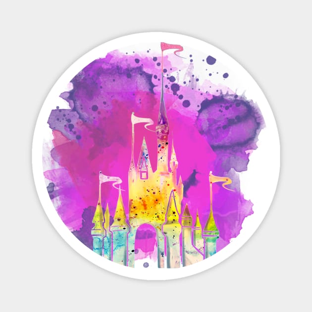 Watercolor Princess Greatest Place On Earth Magnet by digitaldoodlers